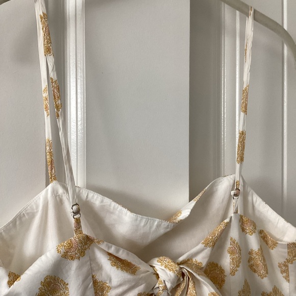 J. CREW | Tie-back Tiered Dress in gathered floral block print - Picture 7 of 11